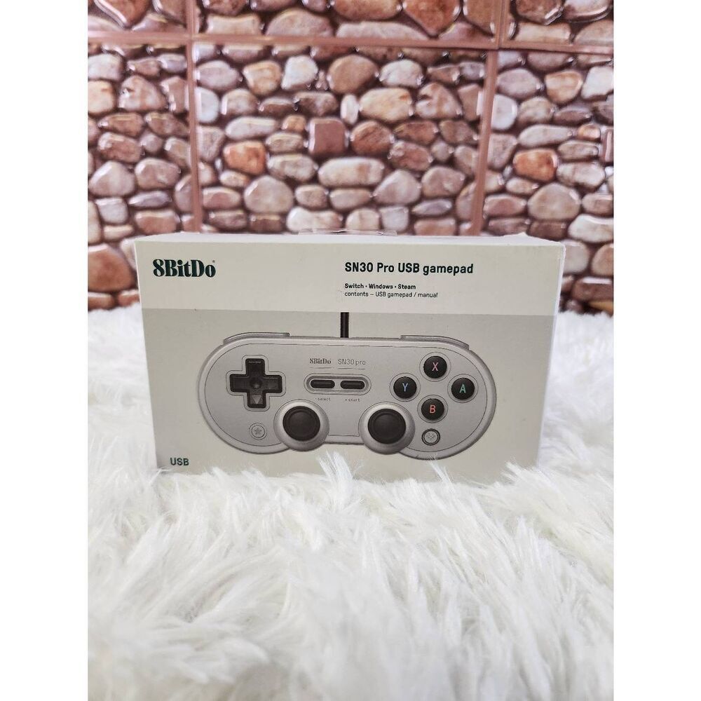 8Bitdo Sn30 Pro USB Wired Gamepad for Switch, Windows & Raspberry Pi(Gray Editio